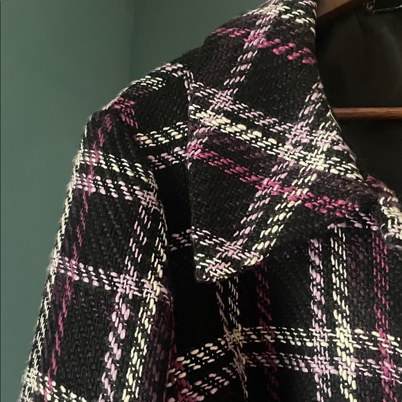Briggs New York Black purple and Pink tweed coat - Picture 4 of 5